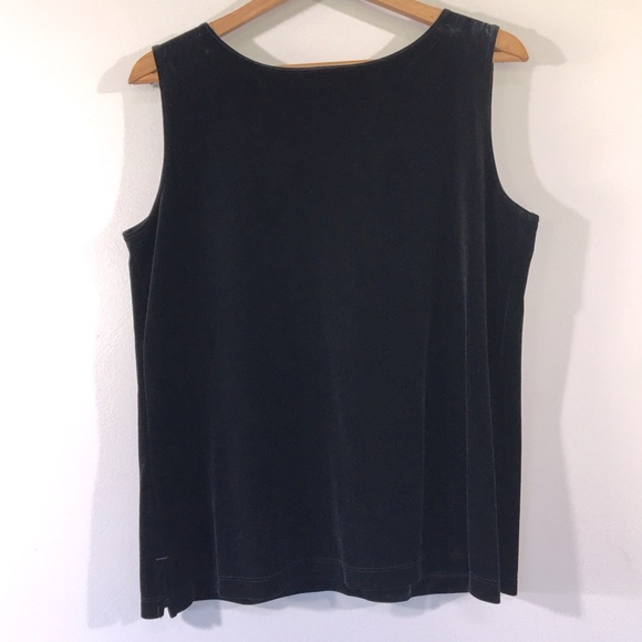 Chico's Tops - Chico’s Design Black‎ Velvet Shell Tank